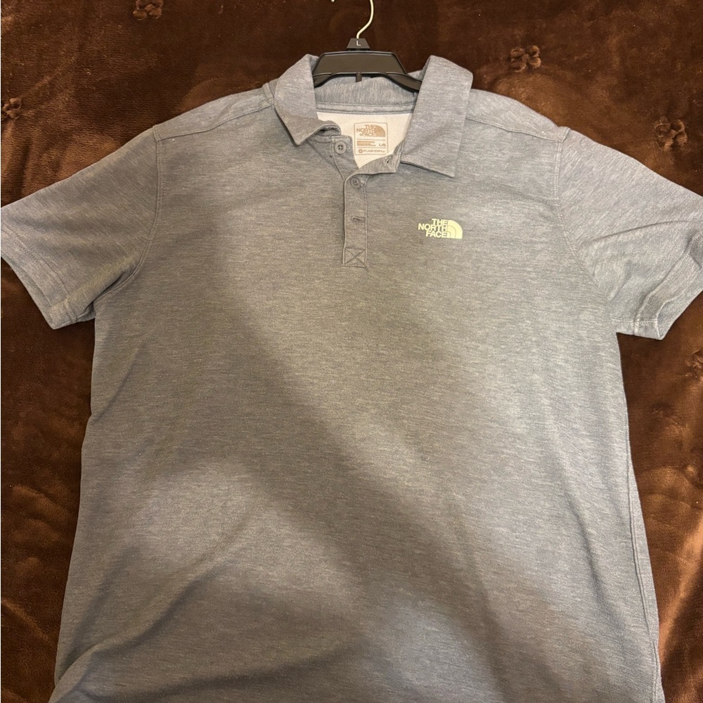 The North Face Men's Light Gray Polo Shirt